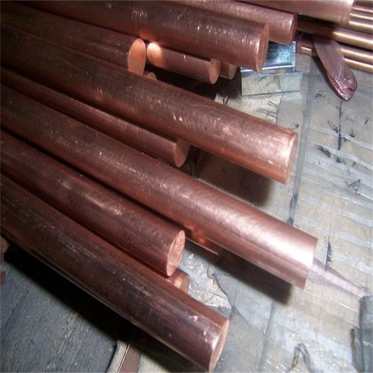 High Purity Oxygen Free Copper Bar, Brass Bar T2 Purple Copper Bar Electrode Copper Bar